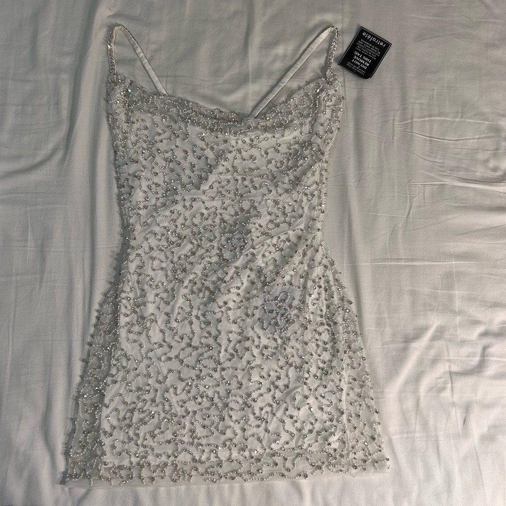 Retrofete white party/bachelorette dress